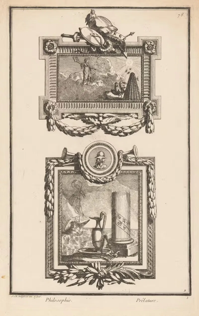 Философия, прелатура by Жан-Шарль Делафосс, 1768 - 1771 — digital art print download