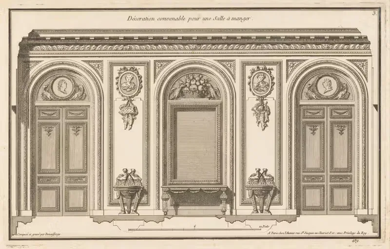 Décoration convenable pour une Salle à manger — Jean François de Neufforge