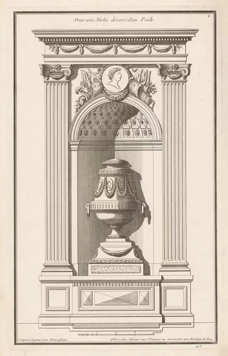 Для ниши, украшенной печью. by Жан Франсуа де Нёффорж, 1767 — digital art print download