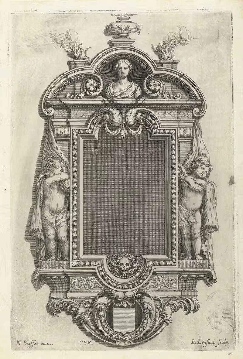 Epitaph with bust of young woman — Jean Lenfant