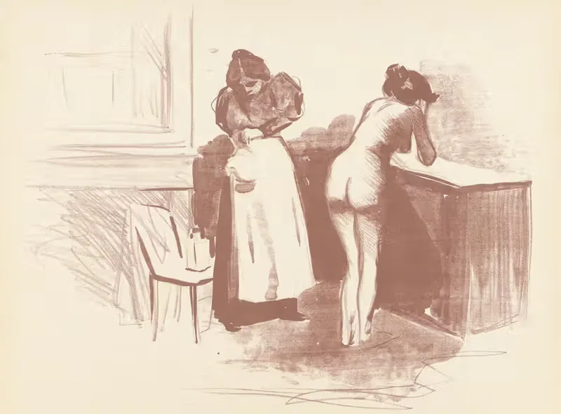 La Friction au gant de crin — Jean-Louis Forain