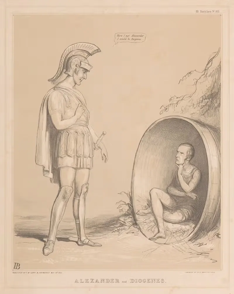 Александр и Диоген by Джон Дойл, 1844-1847 — digital art print download