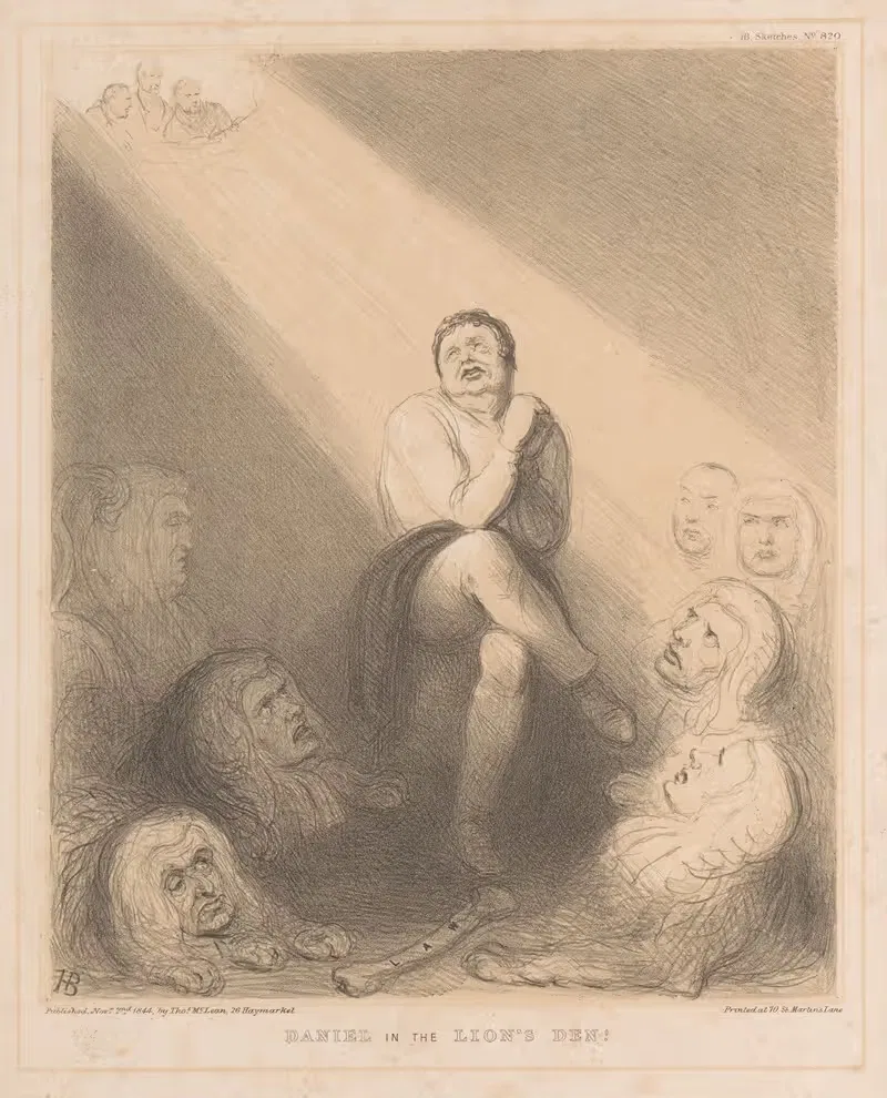 Даниил в львином логове! by Джон Дойл, 1844-1847 — digital art print download