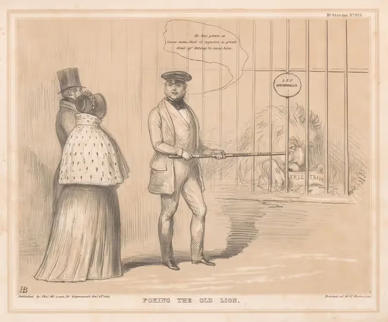 Дразня старого льва by Джон Дойл, 1847-1847 — digital art print download