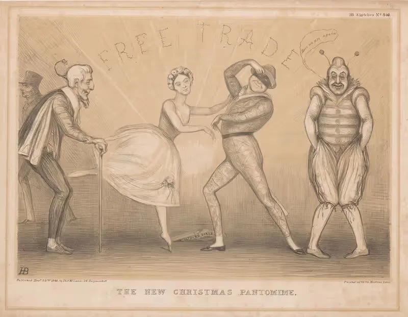 Новая рождественская пантомима by Джон Дойл, 1845-1847 — digital art print download