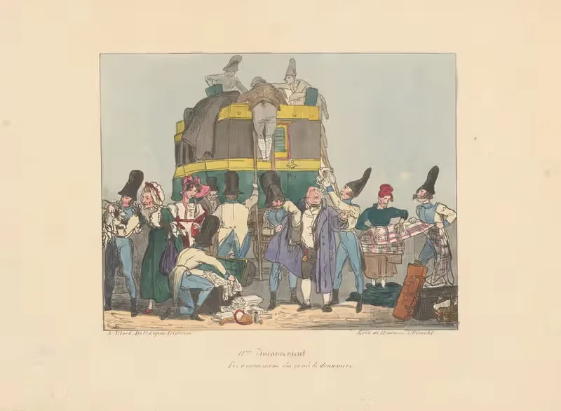 Увеселения добрых таможенников by Жозеф Амбруаз Жобар, 1826 — digital art print download