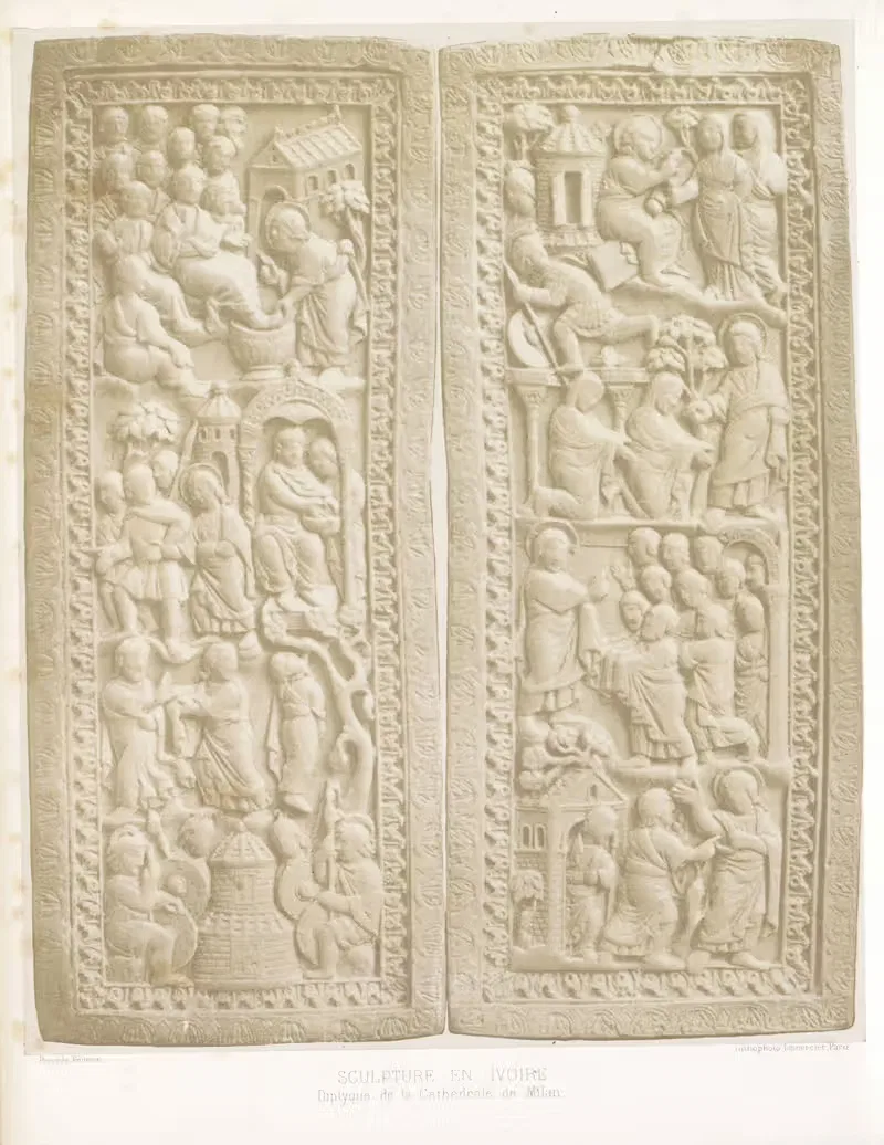 Diptyque de la Cathédrale de Milan — Joseph Rose Lemercier