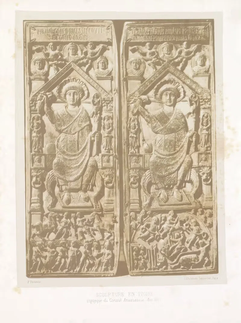 Diptyque du Consul Anastasius. An. 517 — Joseph Rose Lemercier