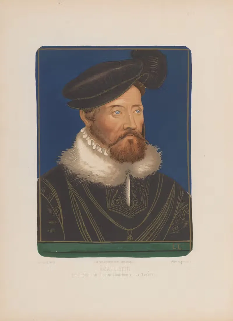 Email peint, Antoine de Bourbon, roi de Navarre — Joseph Rose Lemercier