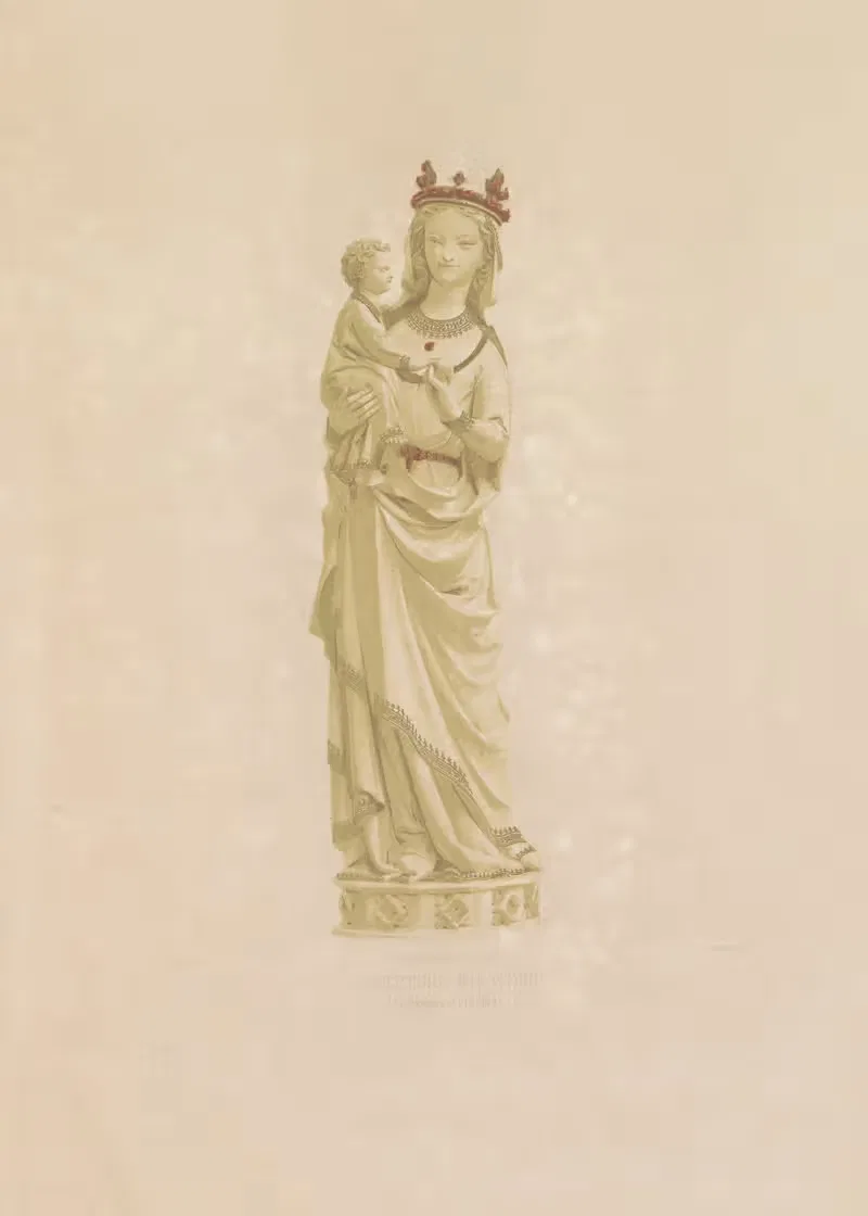 Дева Мария и младенец by Жозеф Роз Лемерсье, 1859-1864 — digital art print download