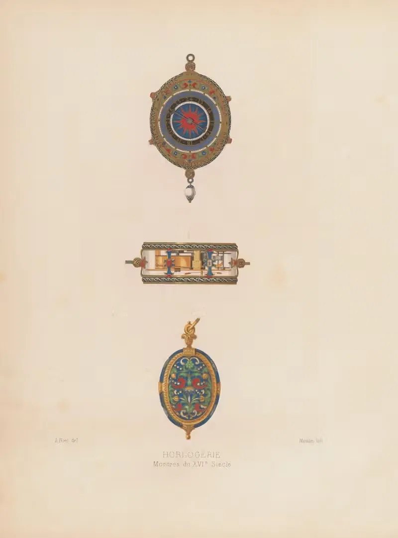 Часы XVI века by Жозеф Роз Лемерсье, 1859-1864 — digital art print download