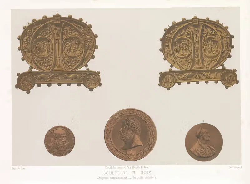 Sculpture microscopiques – Portraits medaillons — Joseph Rose Lemercier