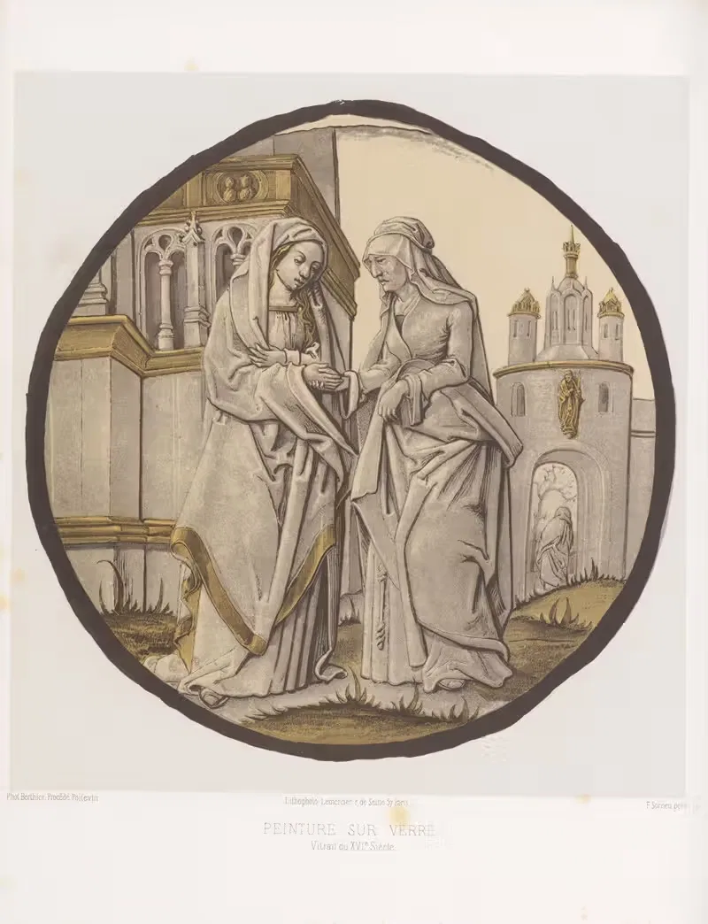 Витраж XVI века by Жозеф Роз Лемерсье, 1859-1864 — digital art print download
