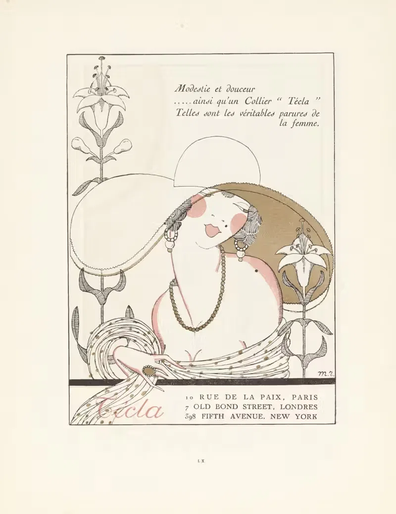 Текла by Люсьен Вогель, 1920 — digital art print download