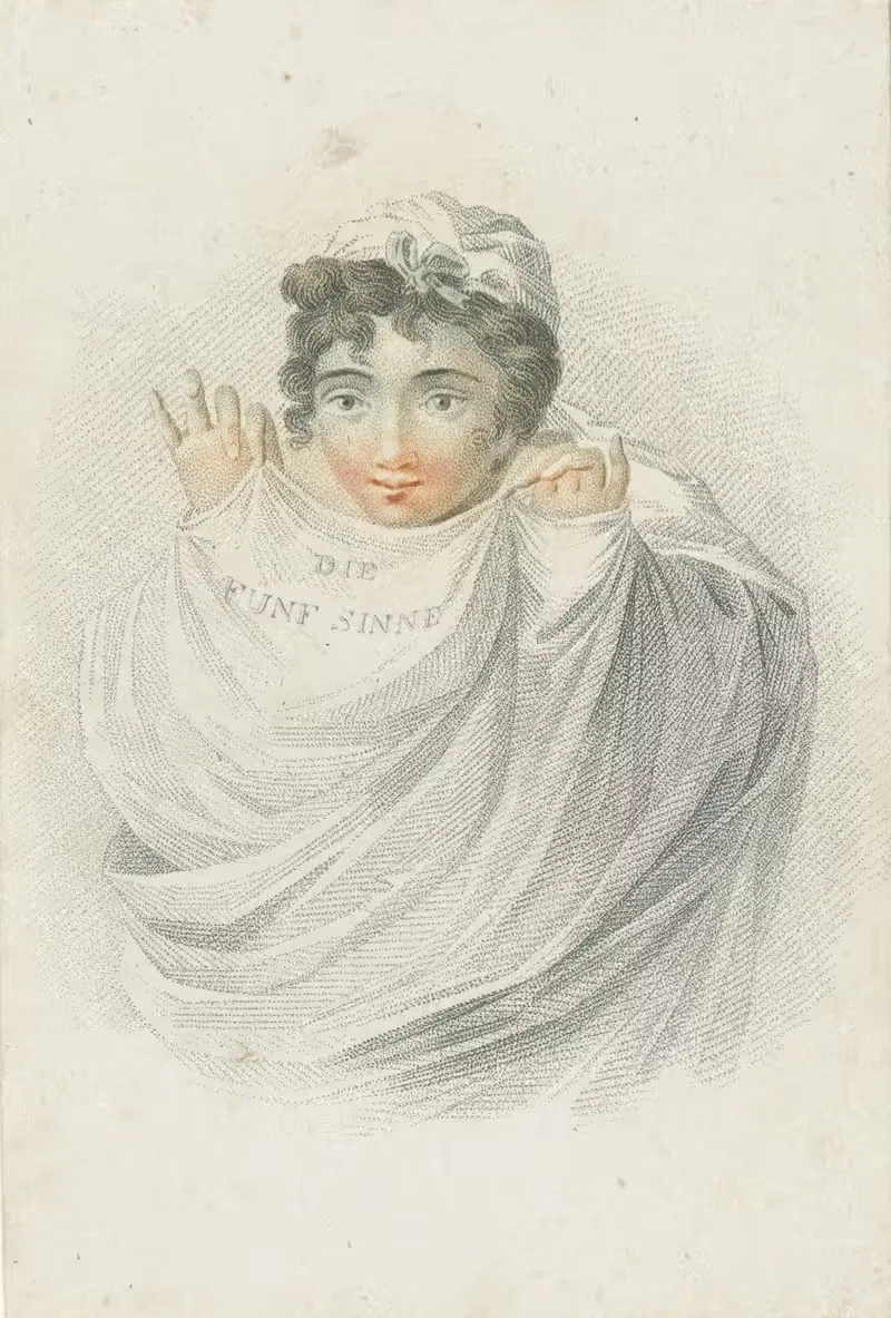 Die Funf Sinne – title page by Ludwig Gottlieb Portman, 1787 - 1828 — digital art print download