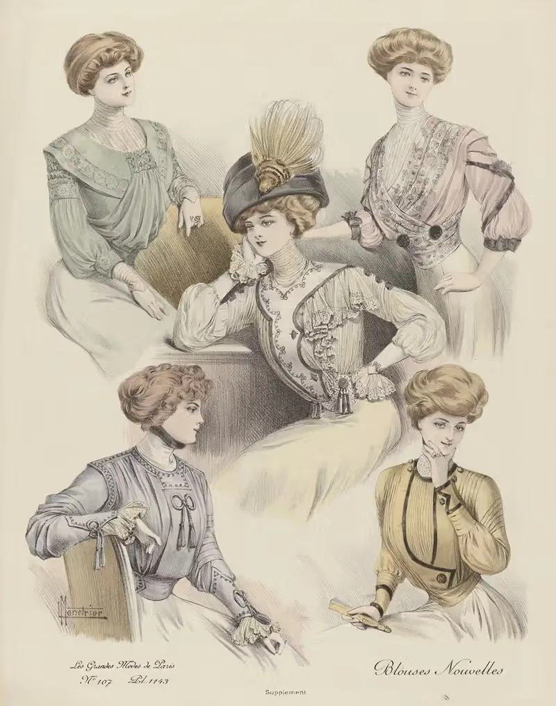 Les Grandes Modes de Paris – Blouses Nouvelles — Menetrier