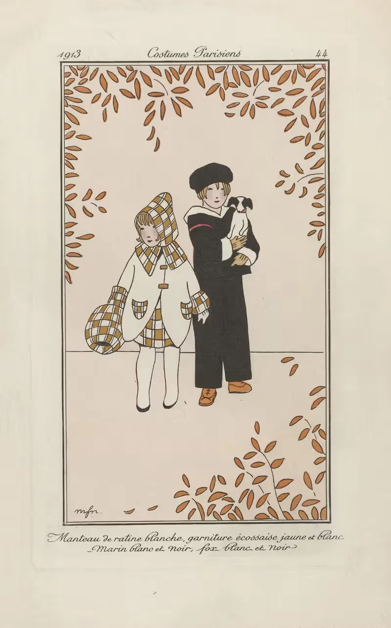 Плащ из ратина by МФН, 1913 — digital art print download