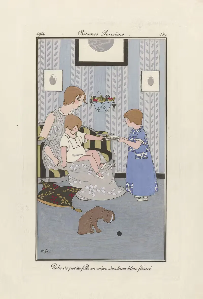Robe de petite fill by MFN, 1914 — digital art print download