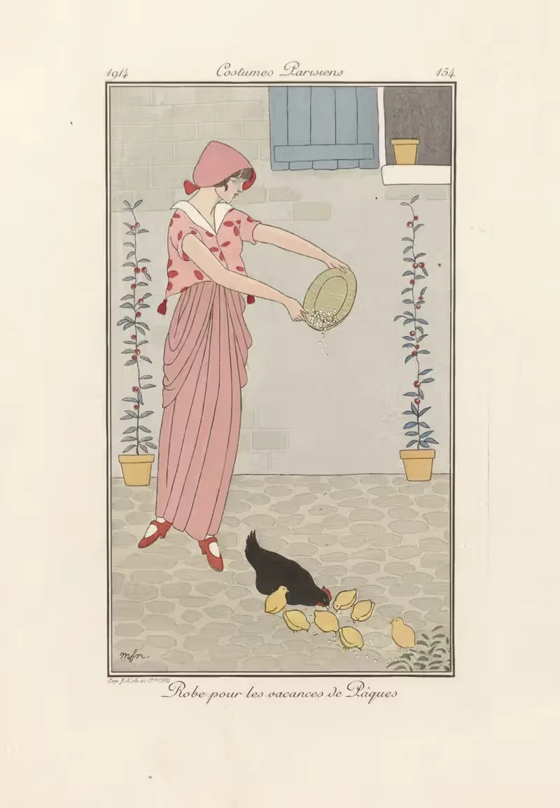 Платье для отпуска by МФН, 1914 — digital art print download