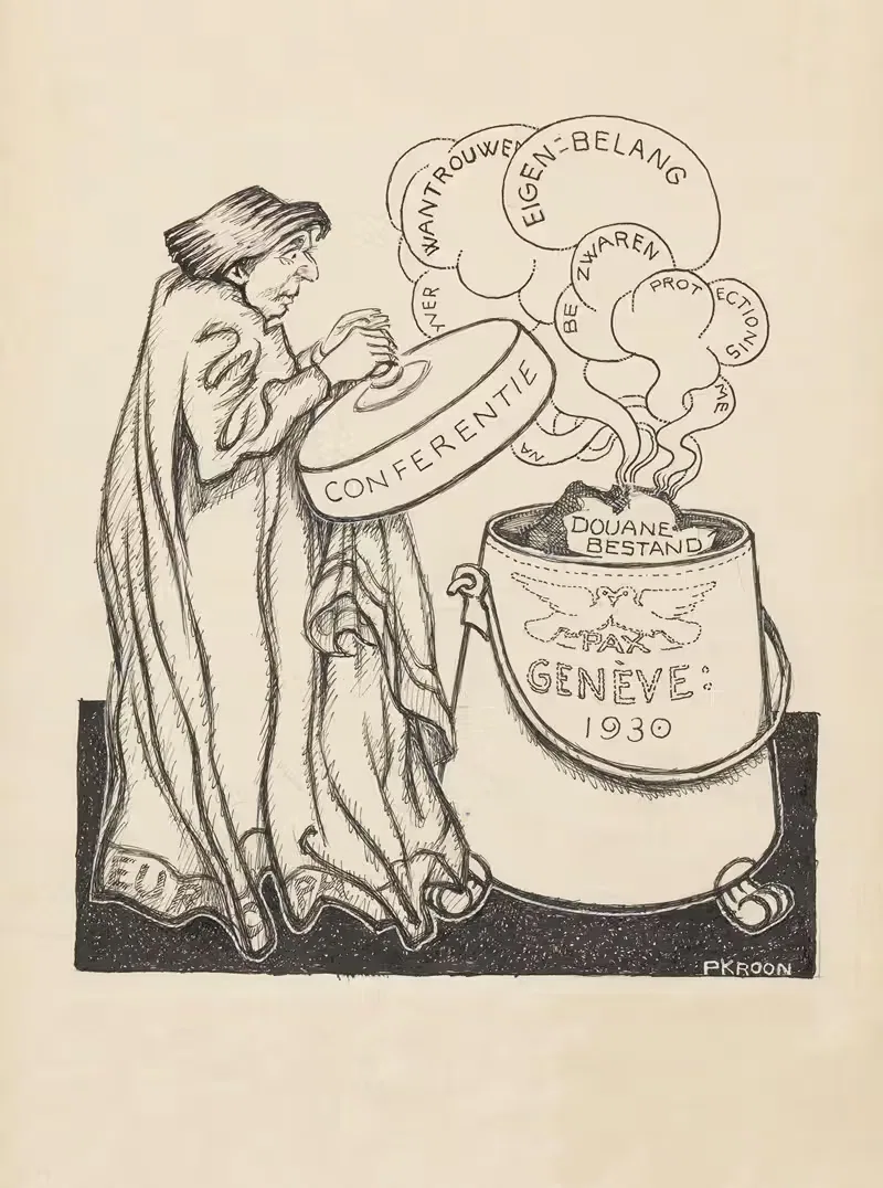 De Doofpot van Genève by Patricq Kroon, 1930 — digital art print download