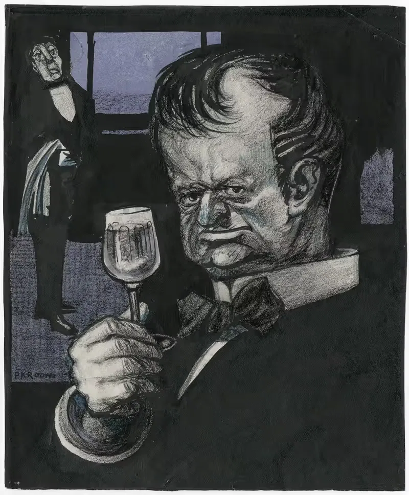 Карикатура на винодела by Патрик Круун — digital art print download