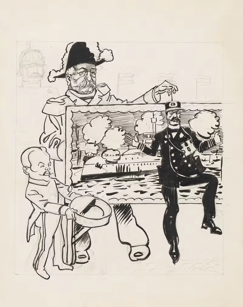 Расходы на флот by Патрик Круун, 1900-1935 — digital art print download