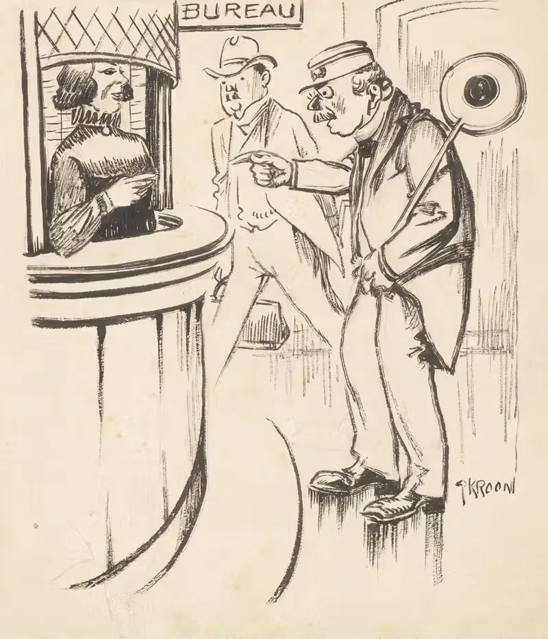 Железнодорожная инспекция by Патрик Круун, 1920-1930 — digital art print download