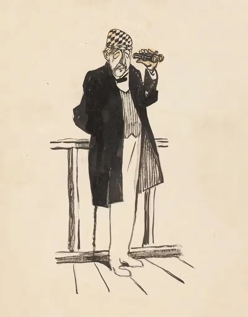 Труэлстра с биноклем by Патрик Круун, 1900-1930 — digital art print download