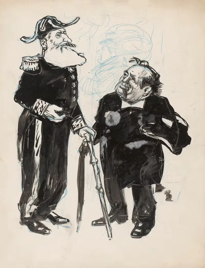 Два политика by Патрик Круун, 1900-1935 — digital art print download