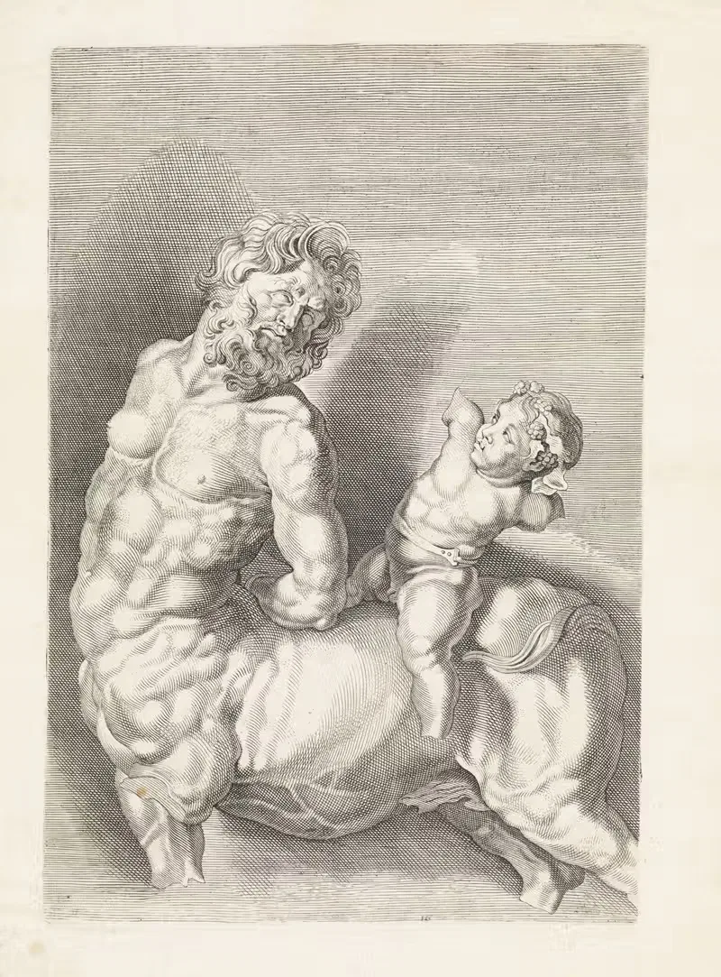 Античная статуя 'Прирученный кентавр' by Паулюс Понтий, 1616 - 1657 — digital art print download