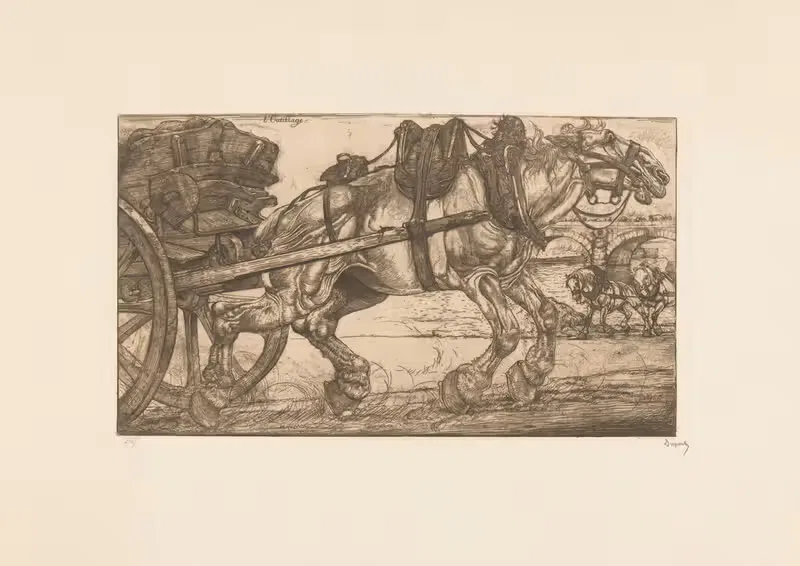Trekpaard voor een kar — Pieter Dupont