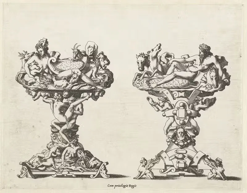 Две солонки by Рене Бувен, 1542 - 1580 — digital art print download