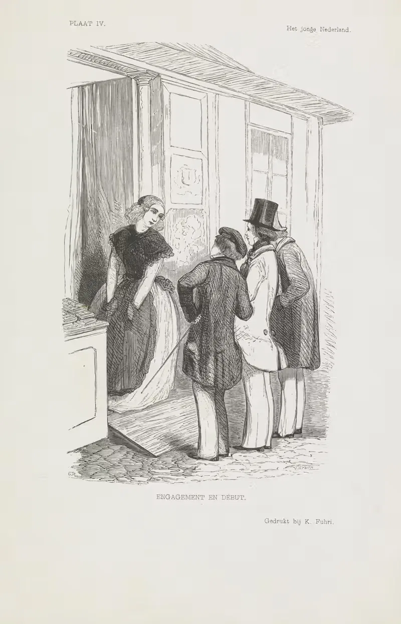 Молодая Нидерландия IV by Ромбертуз Юлианус ван Арюм, 1847 — digital art print download