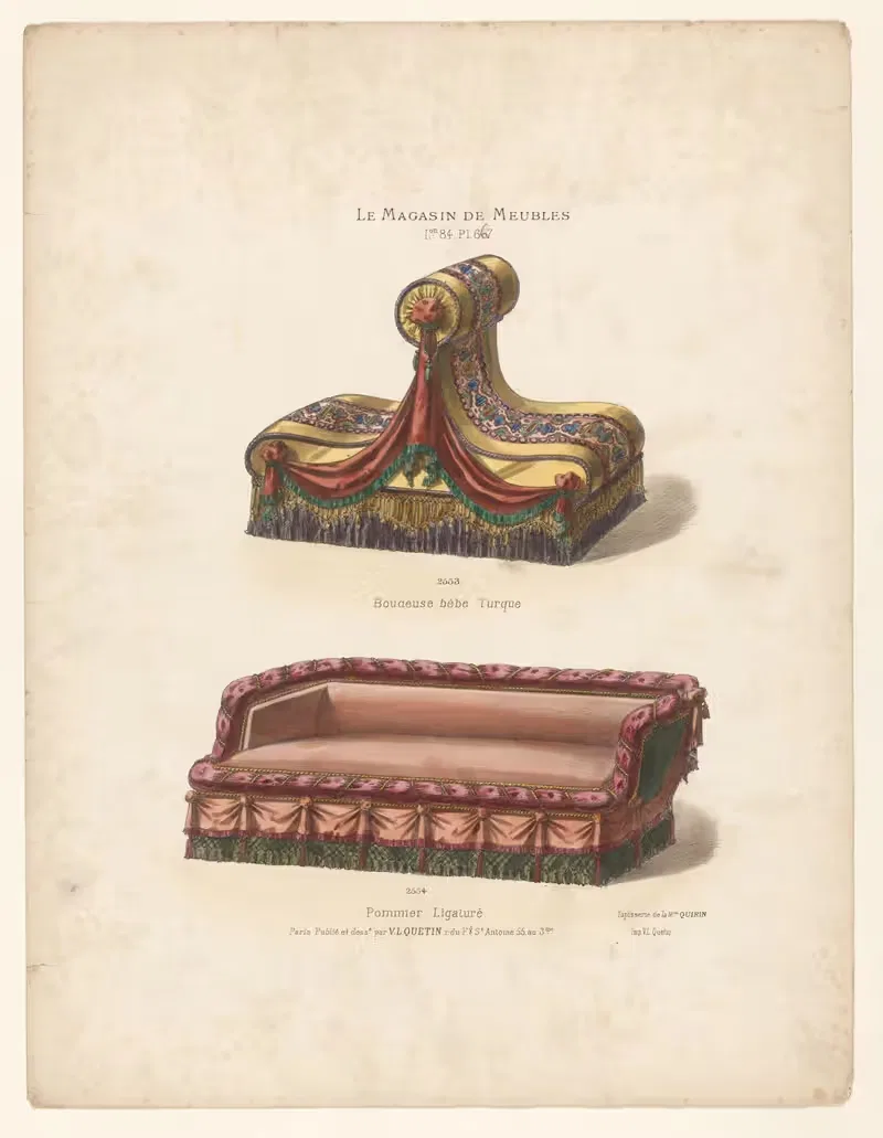 Бебе Турка Бодёза; Яблоня Лигатуре by Виктор Леон Мишель Кетен, 1832 - 1904 — digital art print download