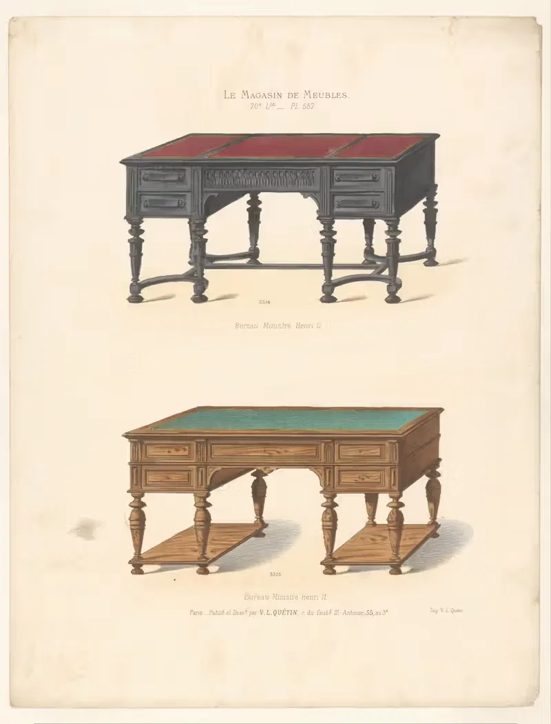 Bureau ministre Henri II — Victor Léon Michel Quétin