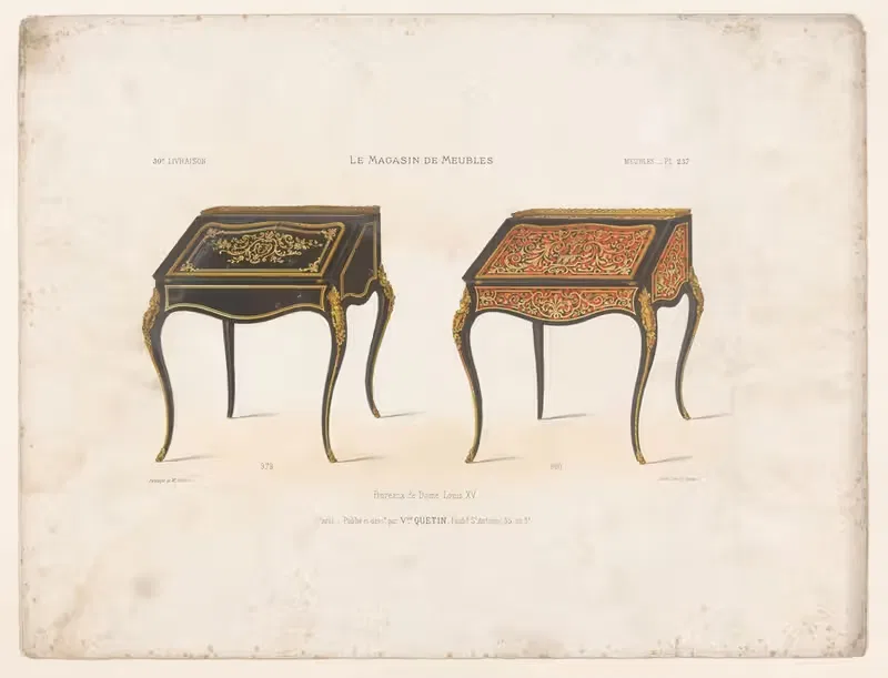Кабинеты дамы Людовика XV by Виктор Леон Мишель Кетен, 1832 - 1904 — digital art print download