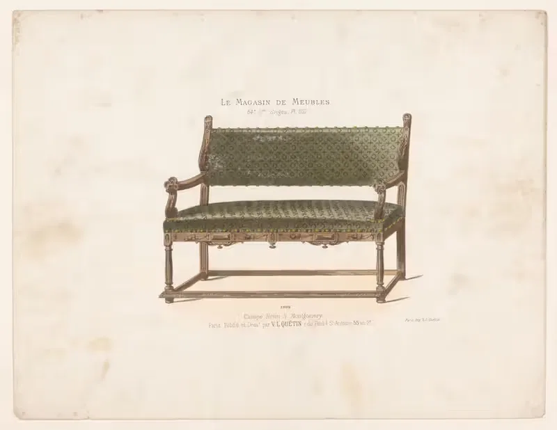 Диван Анри II Монтгомери by Виктор Леон Мишель Кетен, 1832 - 1904 — digital art print download