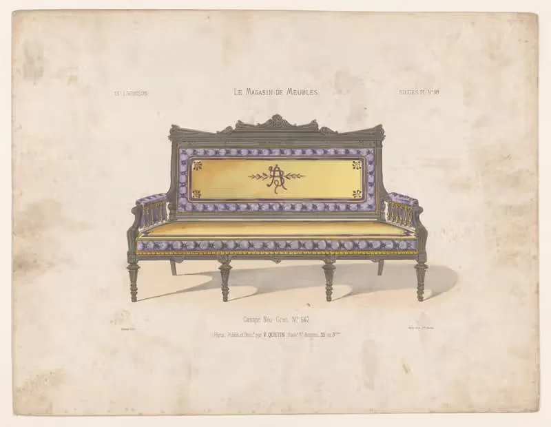 Канапе Нео-грек by Виктор Леон Мишель Кетен, 1832 - 1904 — digital art print download