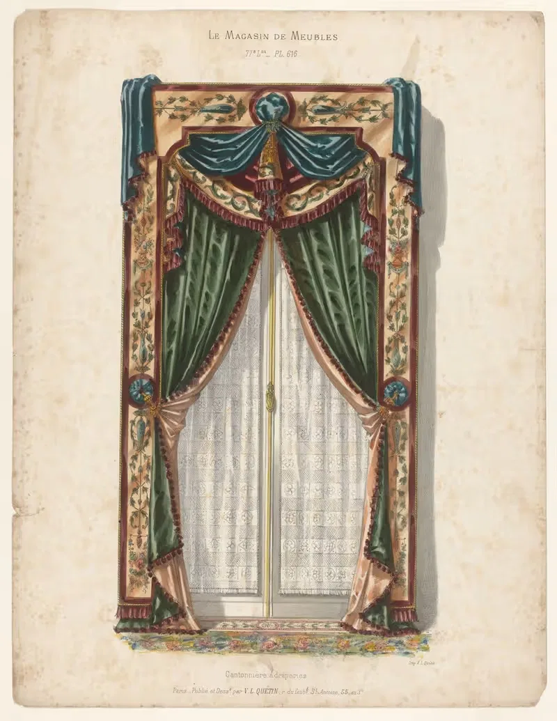 Кантоньер с драпировками by Виктор Леон Мишель Кетен, 1832 - 1904 — digital art print download