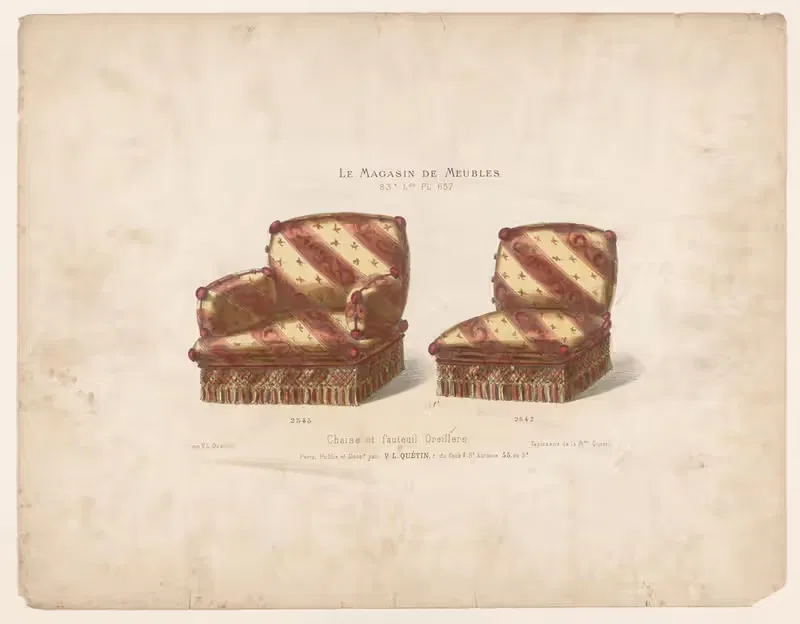 Стул и кресло Подушки by Виктор Леон Мишель Кетен, 1832 - 1904 — digital art print download