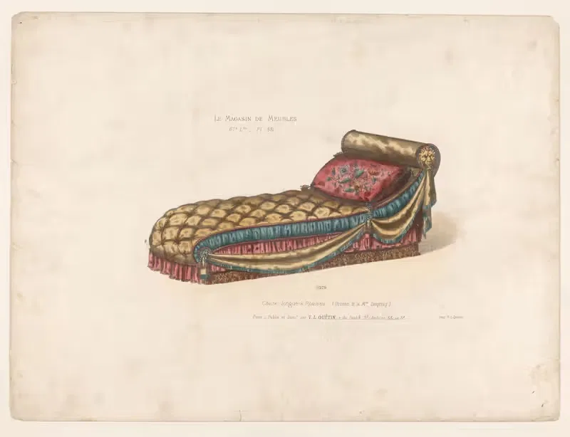 Шезлонг с рулетом by Виктор Леон Мишель Кетен, 1832 - 1904 — digital art print download