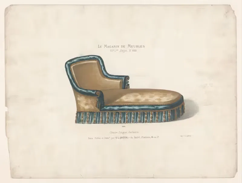 Chaise longue fantaisie — Victor Léon Michel Quétin