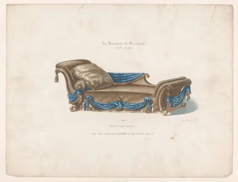 Chaise longue fantaisie — Victor Léon Michel Quétin