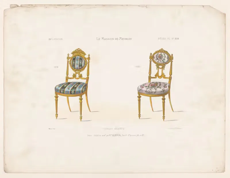 Легкие стулья by Виктор Леон Мишель Кетен, 1832 - 1904 — digital art print download