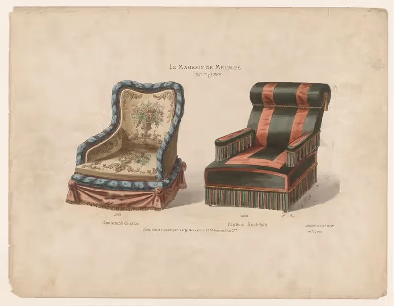 Удобное кресло; Кресло Ротшильда by Виктор Леон Мишель Кетен, 1832 - 1904 — digital art print download
