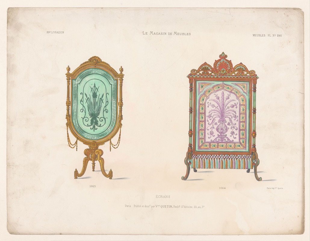 Экраны by Виктор Леон Мишель Кетен, 1832 - 1904 — digital art print download