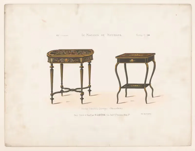 Маленькие столы для работы by Виктор Леон Мишель Кетен, 1832 - 1904 — digital art print download