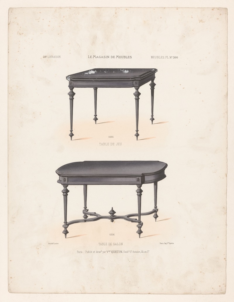 Гостиная by Виктор Леон Мишель Кетен, 1832 - 1904 — digital art print download