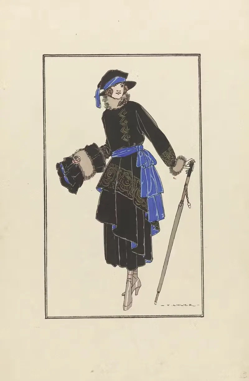 Его эксклюзивные модели, Рене Сакердот by Виктор Люэр, 1921 — digital art print download