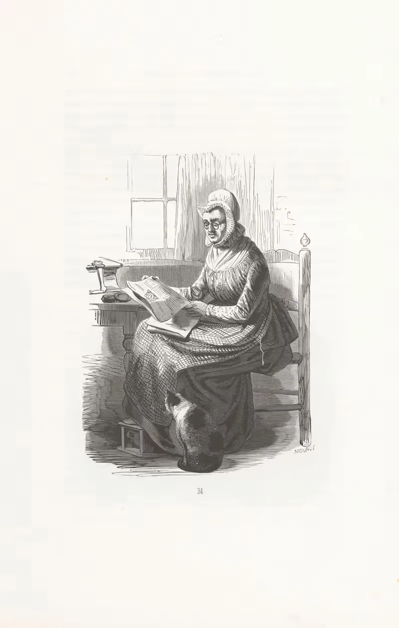 De hofjes juffrouw by Willem Hendrik Schmidt, 1841 — digital art print download